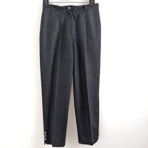 AUSTRIAN Wool Pants Trachten mad'l with Buttons at Ankles Size 40
